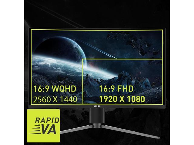 MSI - MAG27CQ6PF 27" Curved QHD 180Hz 0.5ms Gaming Monitor with HDR ready (DisplayPort, HDMI, ) - Black - image 6