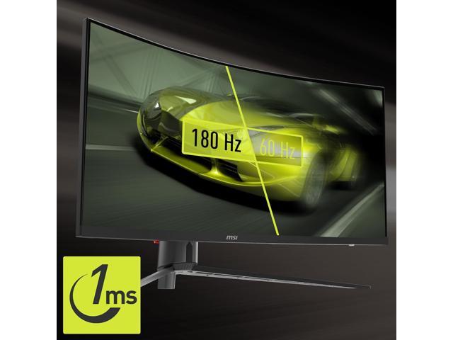 MSI - MAG345CQR 34" Curved Ultra Wide QHD 180Hz 1ms Adaptive Sync Gaming Monitor with HDR ready (DisplayPort, HDMI, ) - Black - image 7