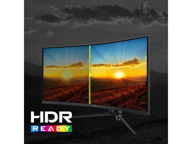 MSI - MAG345CQR 34" Curved Ultra Wide QHD 180Hz 1ms Adaptive Sync Gaming Monitor with HDR ready (DisplayPort, HDMI, ) - Black - image 8