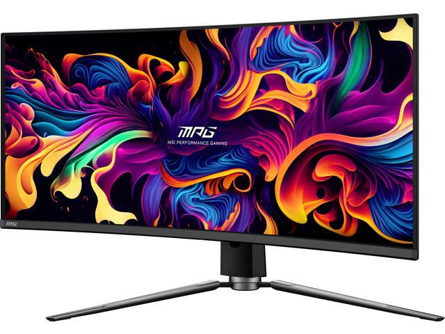 MSI - MPG341CQPXQDOLED 34" Curved OLED QHD 240Hz 0.03ms Adaptive Sync Gaming Monitor with HDR400 (DisplayPort, HDMI, USB-C) - Black - image 4