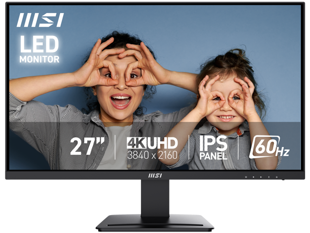 MSI 27 inch UHD 4K 60Hz IPS Adaptive Sync Computer Monitor with phone acces…