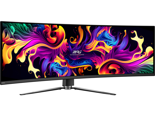 MSI - MPG 491CQPX QD-OLED 49" 5120x1440 (DQHD) Curved OLED Quantum Dot Monitor 240Hz 0.03ms(GTG) HDR400 Type-C Display HDMI - Black - image 3