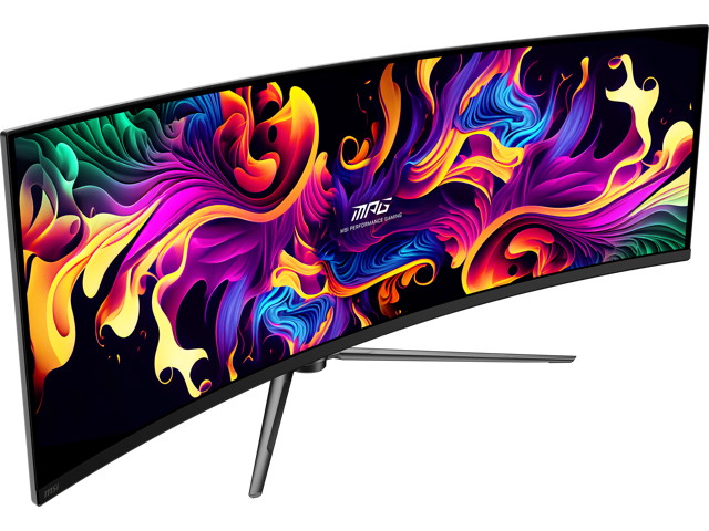 MSI - MPG 491CQPX QD-OLED 49" 5120x1440 (DQHD) Curved OLED Quantum Dot Monitor 240Hz 0.03ms(GTG) HDR400 Type-C Display HDMI - Black - image 4