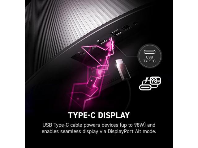 MSI - MPG 491CQPX QD-OLED 49" 5120x1440 (DQHD) Curved OLED Quantum Dot Monitor 240Hz 0.03ms(GTG) HDR400 Type-C Display HDMI - Black - image 9