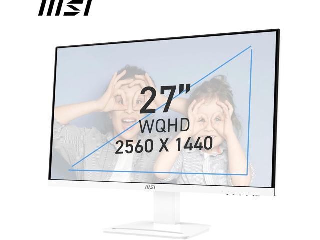 MSI - PRO MP273QW E2 27" QHD 100Hz 1ms Adaptive Sync Monitor with built-in speaker (DisplayPort, HDMI) - White - image 4
