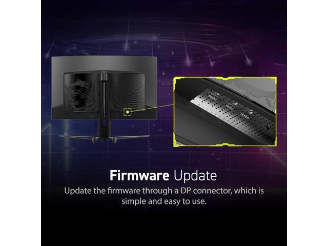 MSI - MAG 321CUP QD-OLED 32" 3840x2160 (DQHD) Curved OLED Quantum Dot Monitor 165Hz 0.03ms(GTG) HDR400 Type-C DisplayPort HDMI - Black - image 12