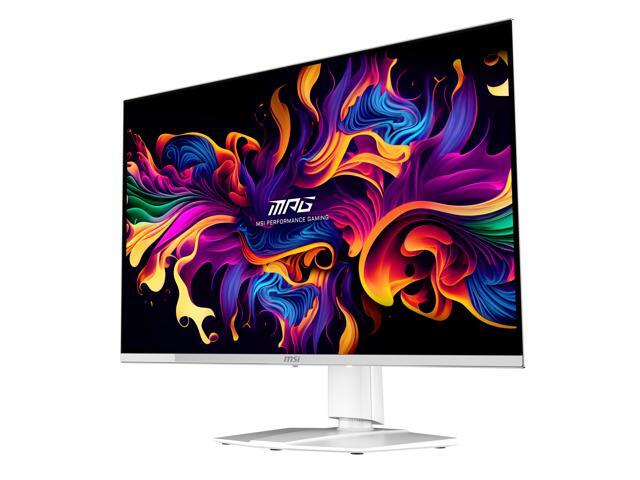MSI - MPG 321URXW QD-OLED 32" Quantum Dot OLED UHD 240Hz 0.03ms Gaming Monitor with HDR400 (DisplayPort, HDMI, USB) - Metallic White - image 4