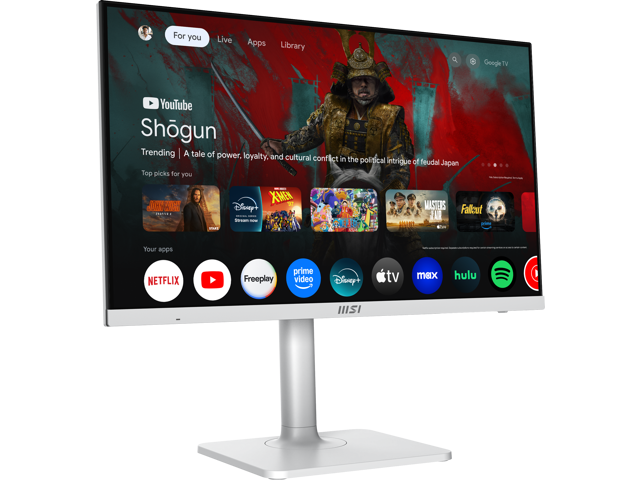 MSI - Modern MD272UPSW 27" FHD 60Hz ms Smart Monitor with HDR ready ,Built-in Speakers (DisplayPort, HDMI, USB-C ) - Matte White - image 6