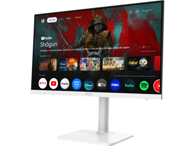 MSI - Modern MD272UPSW 27" FHD 60Hz ms Smart Monitor with HDR ready ,Built-in Speakers (DisplayPort, HDMI, USB-C ) - Matte White - image 7