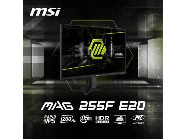 MSI - MAG 255F E20 24" Rapid IPS LCD FHD 200Hz 0.5ms Adaptive sync Gaming Monitor with HDR Ready(DisplayPort, HDMI) - Metallic Black - image 7