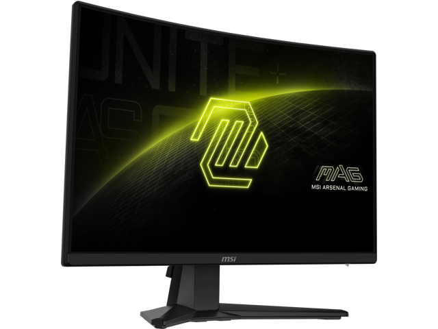 MSI - MAG 242C 24" VA LCD Curved FHD 180Hz 1ms Adaptive Sync Gaming Monitor with HDR ready (DisplayPort, HDMI, 300cd) - Black - image 4