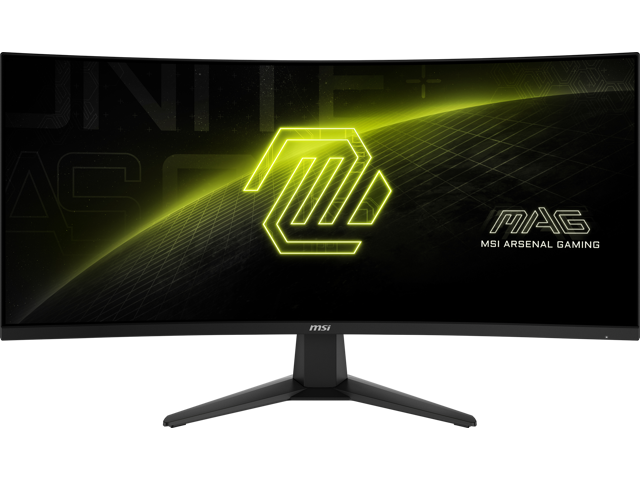 MSI - MAG 346CQ 34" LCD UWQHD 180Hz 1ms Adaptive Sync Gaming Monitor with HDR ready (DisplayPort, HDMI) - Metallic Black - image 3
