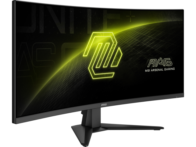 MSI - MAG 346CQ 34" LCD UWQHD 180Hz 1ms Adaptive Sync Gaming Monitor with HDR ready (DisplayPort, HDMI) - Metallic Black - image 4