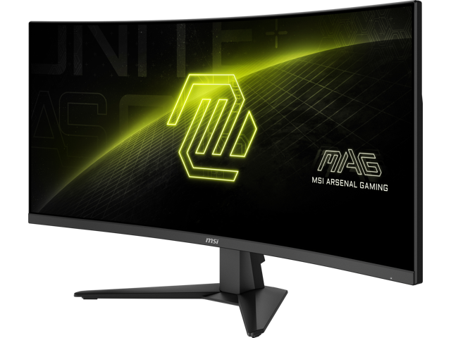 MSI - MAG 346CQ 34" LCD UWQHD 180Hz 1ms Adaptive Sync Gaming Monitor with HDR ready (DisplayPort, HDMI) - Metallic Black - image 5
