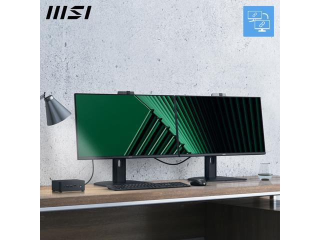 MSI PRO MP275QPDG, 27' IPS, QHD, 100hz, Height Adj. stand, Speaker, Webcam, Ethernet Interface - 1x LAN Port (1Gbps)