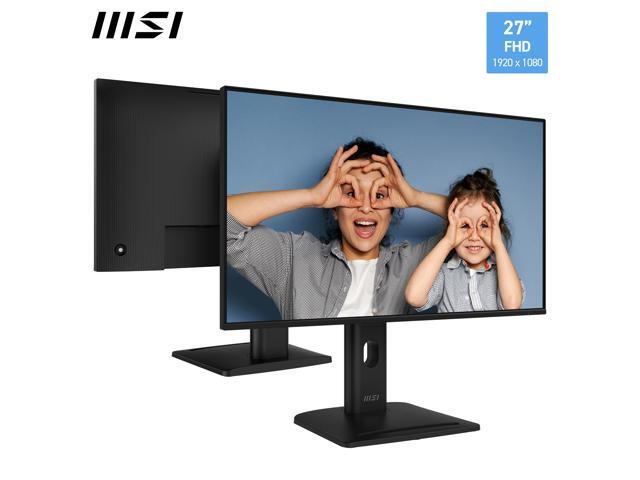 MSI 27' Full HD 144Hz IPS Built-in Speaker Computer Monitor with Height Adjustable, Swivel, Pivot & Tilt Stand for both work and gaming PRO MP275PG...