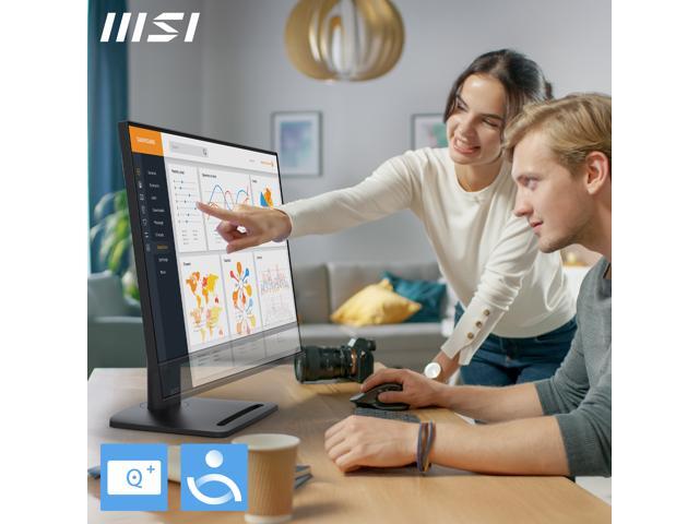 MSI 27' Full HD 144Hz IPS Built-in Speaker Computer Monitor with Height Adjustable, Swivel, Pivot & Tilt Stand for both work and gaming PRO MP275PG...