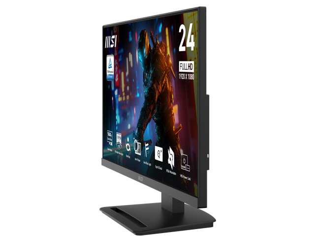 MSI - PRO MP243L E14 24" FHD IPS 144Hz 1ms Adaptive-Sync HDR Ready (HDMI,VGA) - Matte Black - image 7