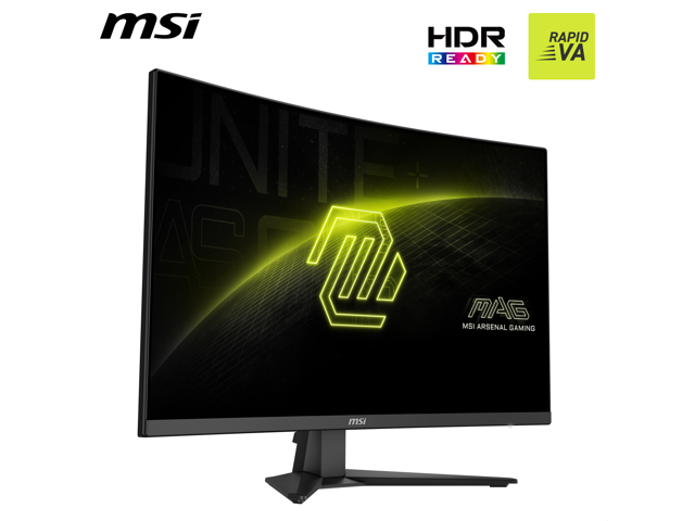 MSI - MAG 321CQF E18 32" Rapid VA LCD Curved QHD 180Hz 0.5ms FreeSync Gaming Monitor with HDR ready(DIsplayPort, HDMI) - Black - image 3