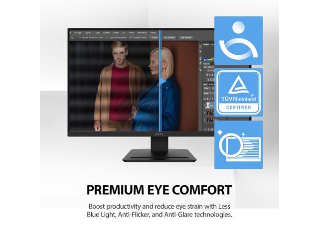 MSI - PRO MP273L E14 27" IPS LCD FHD 144Hz 1ms Free Sync Monitor, HDR Ready (HDMI,VGA port ) - Matte Black - image 9