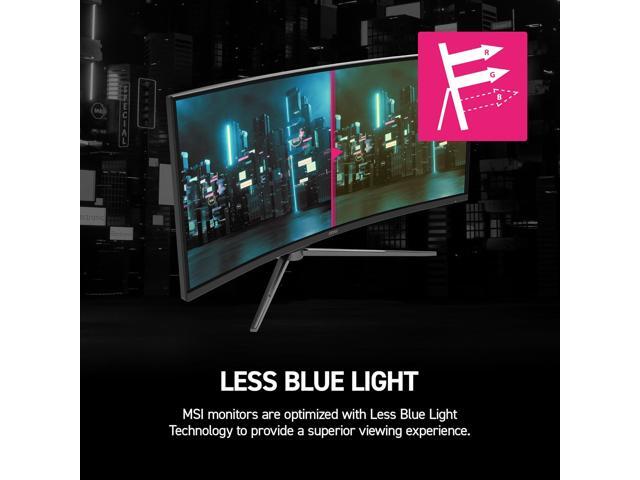 MSI - MPG 346CQRF X24 34" Rapid VA LCD Curved UWQHD 240Hz 0.5ms FreeSync Gaming Monitor with HDR400 (DisplayPort, HDMI) - Black - image 4