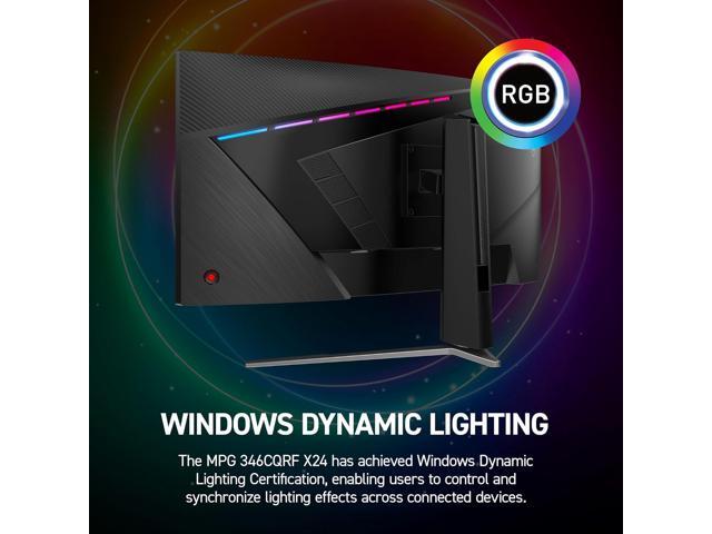 MSI - MPG 346CQRF X24 34" Rapid VA LCD Curved UWQHD 240Hz 0.5ms FreeSync Gaming Monitor with HDR400 (DisplayPort, HDMI) - Black - image 5
