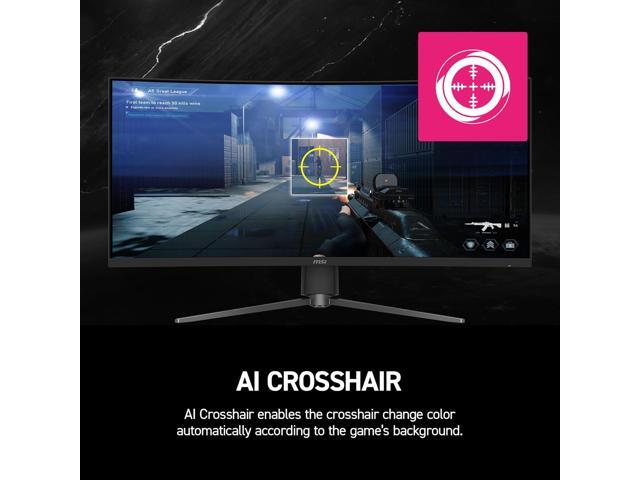 MSI - MPG 346CQRF X24 34" Rapid VA LCD Curved UWQHD 240Hz 0.5ms FreeSync Gaming Monitor with HDR400 (DisplayPort, HDMI) - Black - image 10