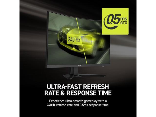 MSI - MAG 275CF X24 27" Rapid VA LCD Curved FHD 240Hz 0.5ms FreeSync Gaming Monitor with HDR ready (DIsplayPort, HDMI) - Black - image 4