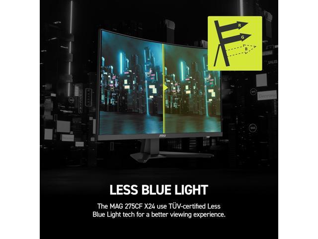 MSI - MAG 275CF X24 27" Rapid VA LCD Curved FHD 240Hz 0.5ms FreeSync Gaming Monitor with HDR ready (DIsplayPort, HDMI) - Black - image 5