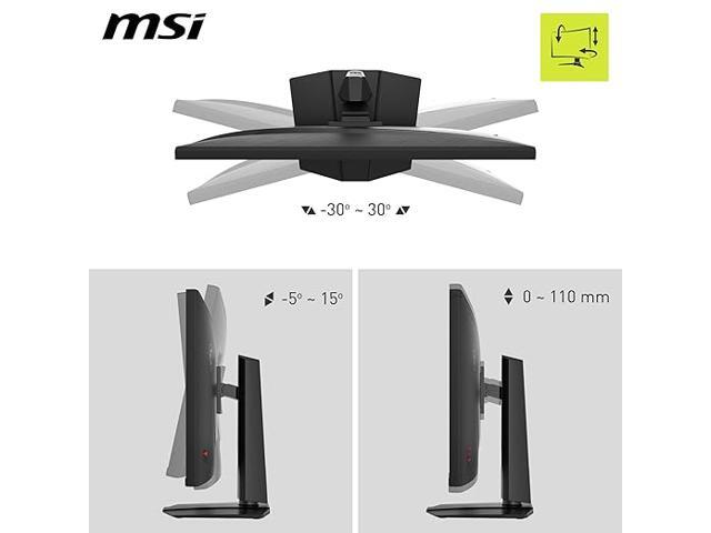 MSI - MAG 322URDF E16 31.5" LCD Dualmode(UHD 160Hz or FHD 320Hz) 0.5ms Gaming Monitor with HDR 400 (DisplayPort, HDMI) - Metallic Black - RGB - image 8