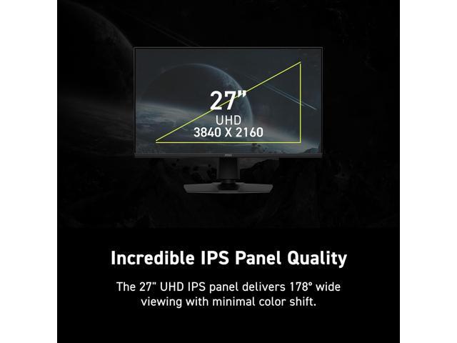 MSI - MAG 275UPD E14 27" LCD Dualmode(UHD 144Hz or FHD 288Hz)0.5ms Gaming Monitor with HDR Ready (DisplayPort, HDMI) - Metallic Black - image 6