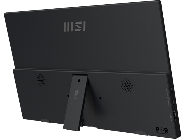 MSI - Pro MP165 E6 15.6" LCD FHD 60Hz 4ms Adaptive Sync IPS Portable Monitor with Built-in Speakers (2x type-c, HDMI) - Matte Black - image 6