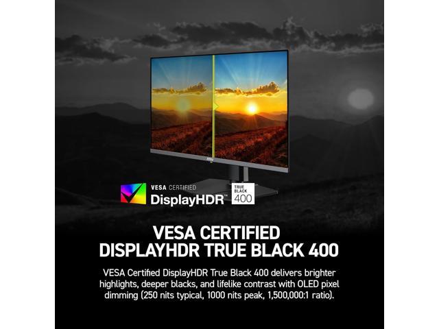 MSI - MAG 272UP QD-OLED X24 27" OLED UHD 240Hz 0.03ms Adaptive Sync Gaming Monitor with HDR 400 (DisplayPort, HDMI, USB-C) - Metallic Black - image 9