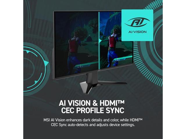 MSI - G275L E14 27" LCD FHD 144Hz 1ms Adaptive Sync Gaming Monitor (DisplayPort, HDMI) - Metallic Black - image 8