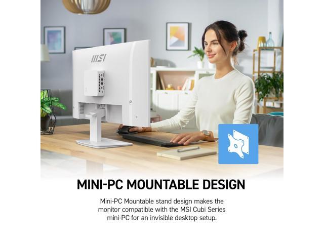 MSI - PRO MP273W E14A 27" LCD FHD 144Hz 1ms Adaptive Sync Monitor with HDR ready ,Built-in Speakers (DisplayPort, HDMI ) - Matte White - image 6