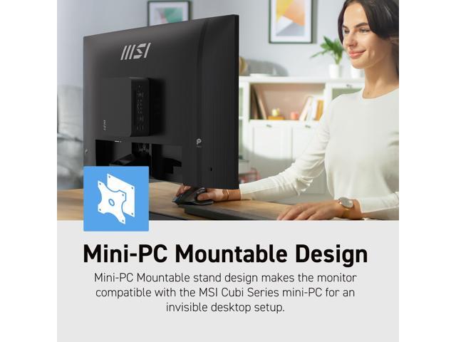 MSI - PRO MP273Q E14 27" IPS QHD 144Hz 1ms FreeSync Business Monitor with Built-in Speakers (DisplayPort, HDMI ) - Black - image 8