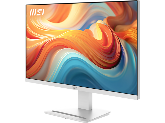 MSI 27' WQHD 2K 1440P 144Hz IPS 1ms White Computer Monitor with Built-in Speakers for both Work & Gaming PRO MP273QW E14