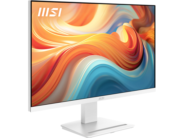 MSI 27' WQHD 2K 1440P 144Hz IPS 1ms White Computer Monitor with Built-in Speakers for both Work & Gaming PRO MP273QW E14