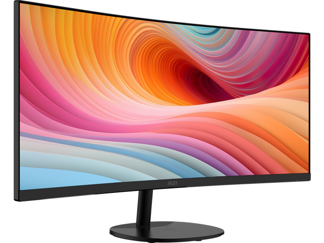 MSI - PRO MP341CQ E12 34" Curved UWQHD 120Hz 1ms VA Business Monitor with Built-in Speakers( (DisplayPort, HDMI ) - Black - image 8