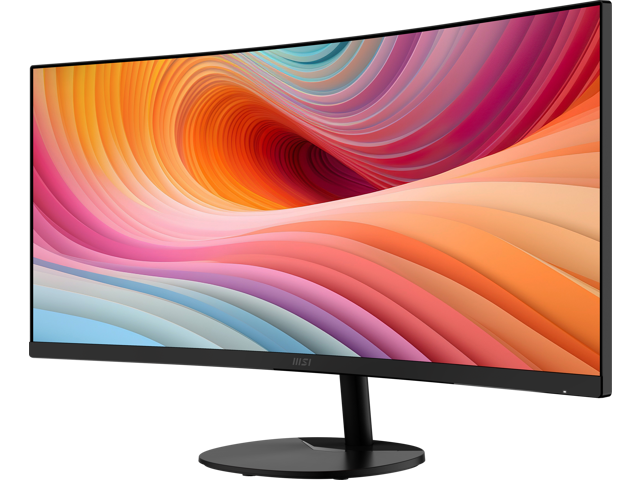 MSI - PRO MP341CQ E12 34" Curved UWQHD 120Hz 1ms VA Business Monitor with Built-in Speakers( (DisplayPort, HDMI ) - Black - image 9