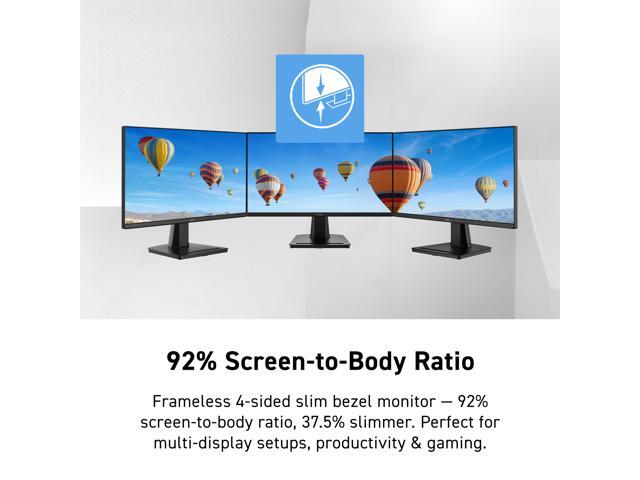 MSI - PRO MP225 E12VL 22" IPS FHD 120Hz 1ms Business Monitor with EyesErgo Tech (Video Port, HDMI) - Black - image 4
