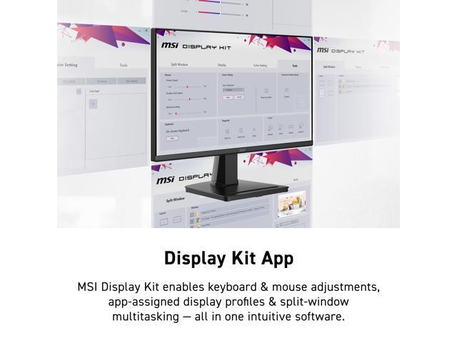 MSI - PRO MP225 E12VL 22" IPS FHD 120Hz 1ms Business Monitor with EyesErgo Tech (Video Port, HDMI) - Black - image 6