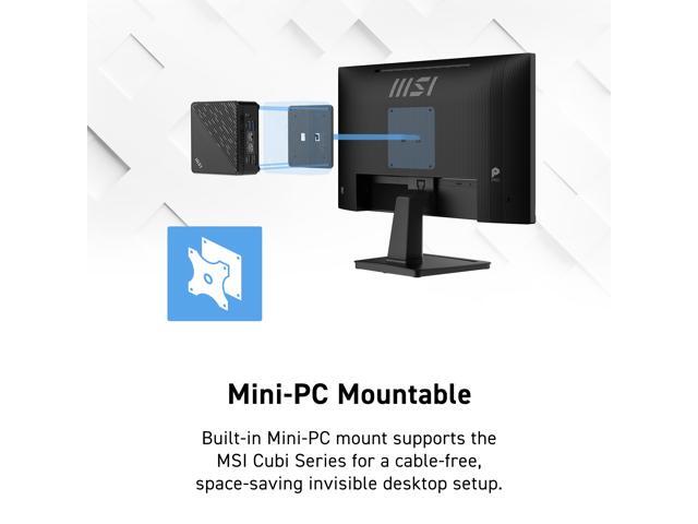 MSI - PRO MP225 E12VL 22" IPS FHD 120Hz 1ms Business Monitor with EyesErgo Tech (Video Port, HDMI) - Black - image 8