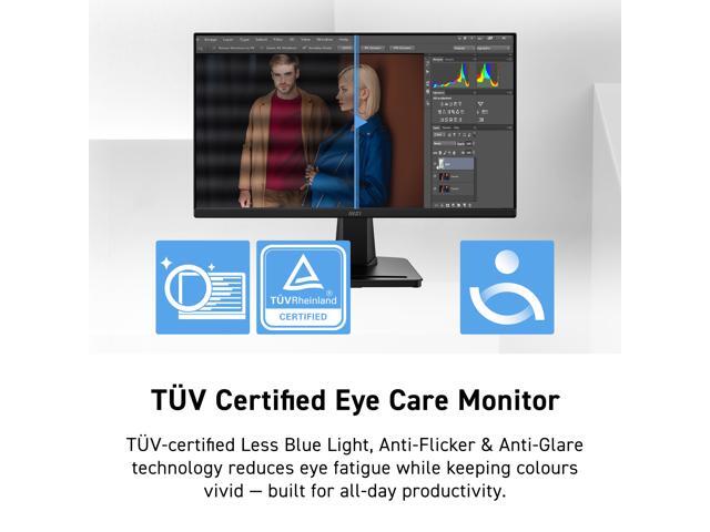 MSI - PRO MP225 E12VL 22" IPS FHD 120Hz 1ms Business Monitor with EyesErgo Tech (Video Port, HDMI) - Black - image 9