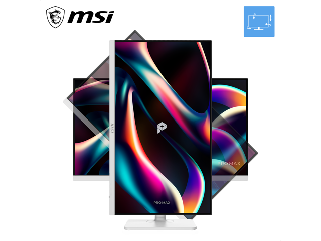 MSI 27 inch Full HD 144Hz IPS Adaptive Sync1ms USB-C White Computer Monitor for both work & Gaming with Height Adjustable, Swivel, Pivot, Tilt...