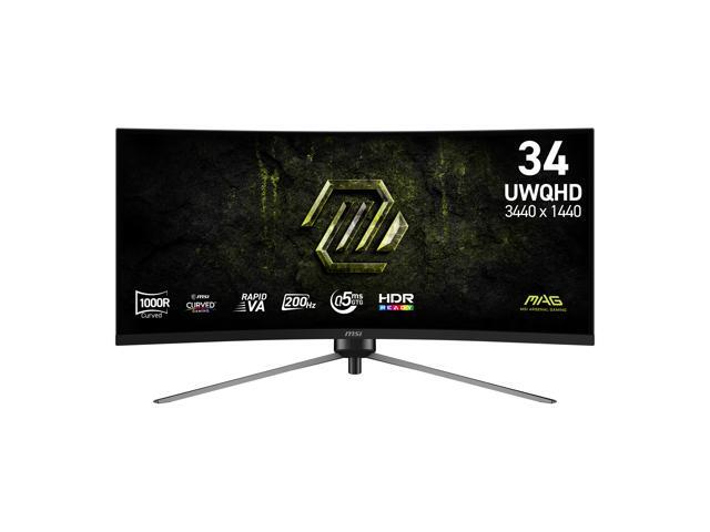 MSI - MAG 345CQRF E20 34" Curved UWQHD 200Hz 0.5ms Rapid VA Gaming Monitor with AI Vision - Black - image 11