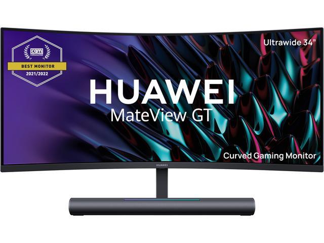Huawei Mateview GT 34' 3440 x 1440 165 Hz HDMI, DisplayPort, USB, Audio G-Sync Compatible and Free-Sync Built-in Speakers Curved Gaming Monitor