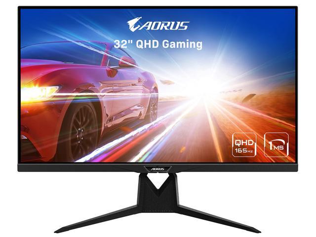 AORUS FI32Q 32' 165Hz HBR3, G-SYNC Compatible SS IPS Gaming Monitor, Exclusive Built-in ANC, KVM, QHD 2560x1440 (2K), 1ms (GTG), HDR, 94% DCI-P3, 1.