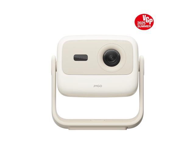 JmGO - N1S Nano Mini Portable Projector 200' Google TV Netflix Dual Speakers Dolby Audio Projector with 3D Glasses - 4K Supportive - Creamy