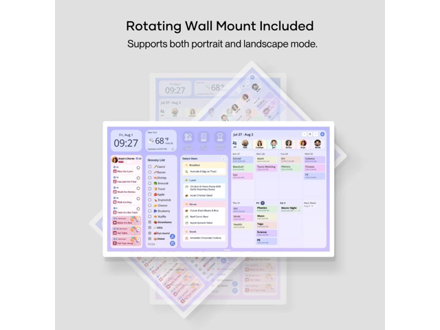 Cozyla 32" 1080p Digital Calendar+ Tablet, Gen2 - White - image 7